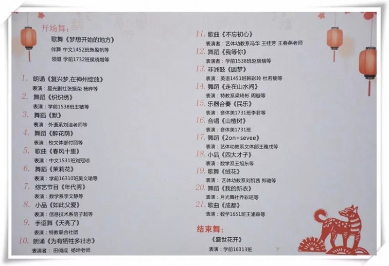 陽泉師范高等?？茖W(xué)校第七屆校園文化節(jié)之文藝節(jié)目匯演